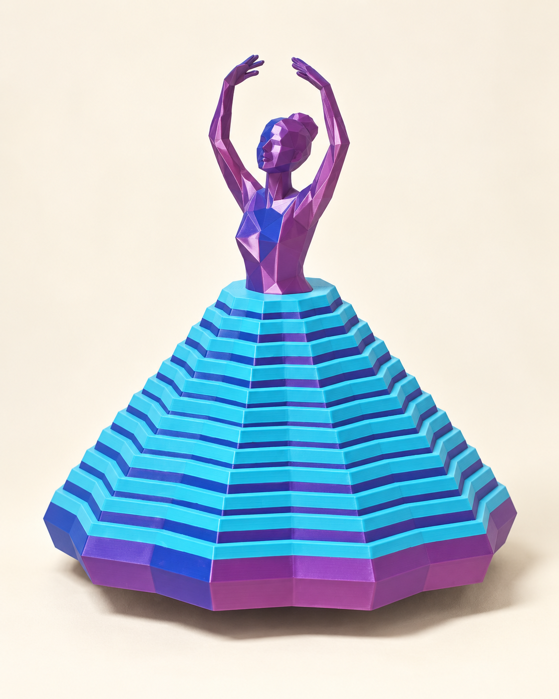 Imagem ilustrativa de uma bailarina impressa em 3D